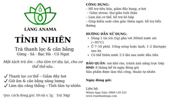 Tỉnh Nhiên Trà - Thanh lọc & Cân bằng tự nhiên | Made by Trần Thanh Nga - Hình ảnh 2