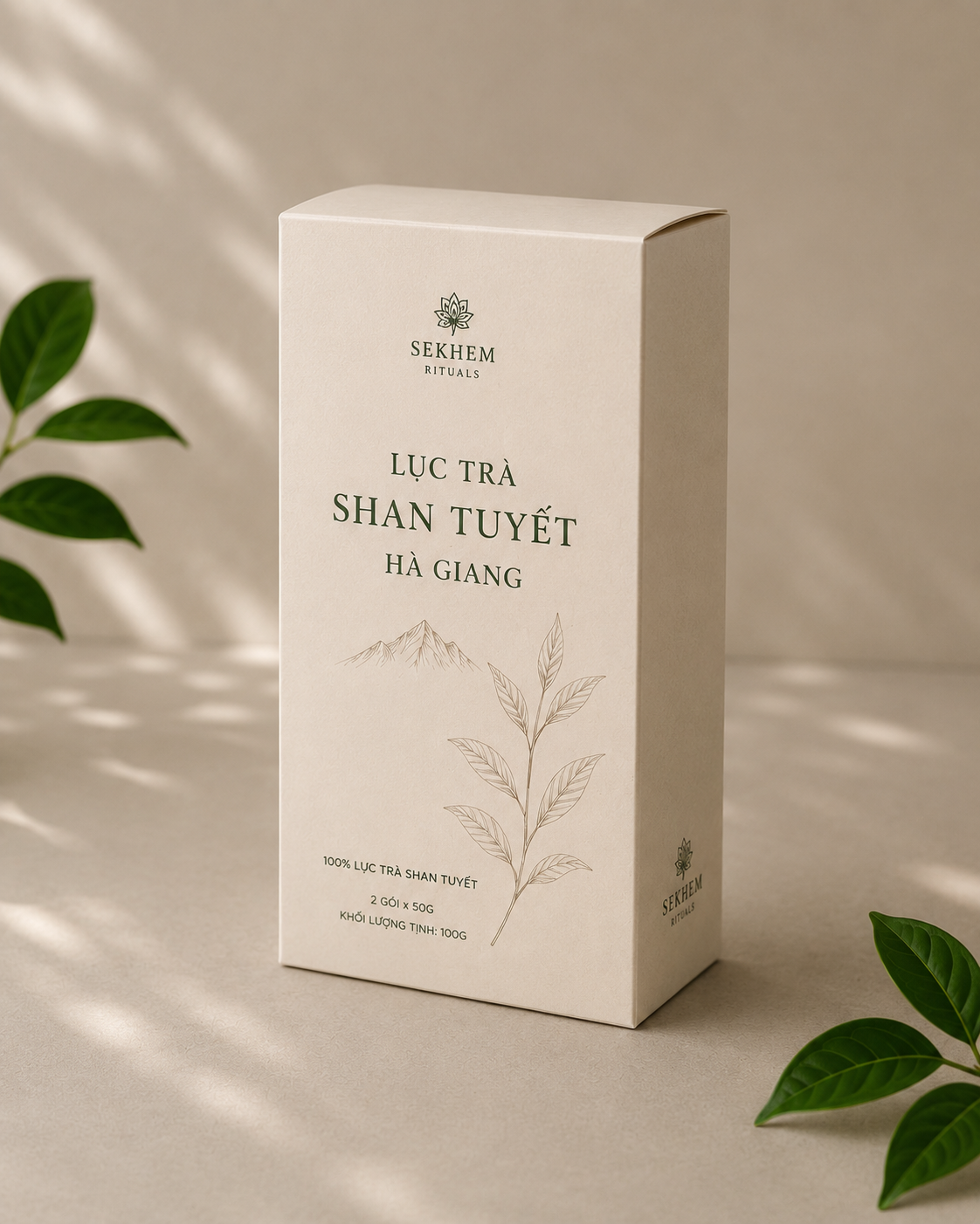 Lục Trà Shan Tuyết Cổ Thụ Hà Giang 100gr
